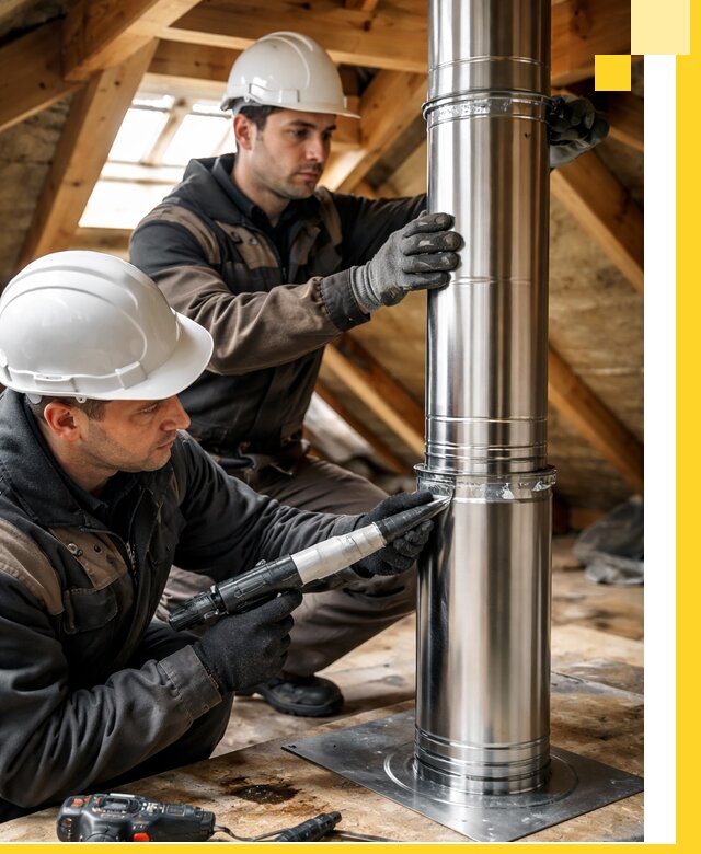 Монтаж дымоходов для каминов в Алексине с гарантией качества