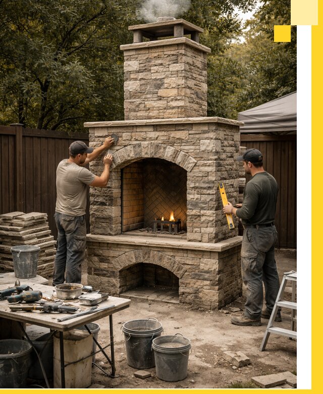 Проектирование и установка уличных каминов в Алексине