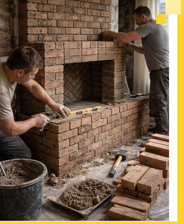 Изготовление и установка кирпичных каминов в Алексине