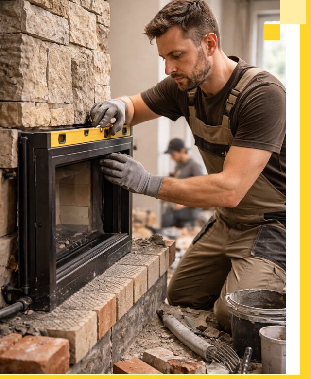 Дровяные камины под ключ в Алексине: монтаж, обустройство