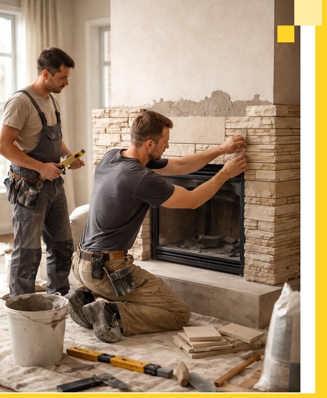 Установка и монтаж каминов для загородного дома в Алексине