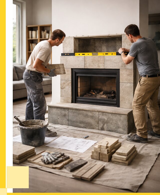 Монтаж каминов и установка в Алексине от 49446 р. | ЭриданЛкс