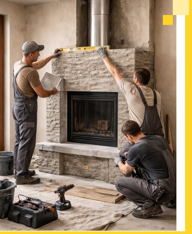 Профессиональный монтаж каминов под ключ в Алексине для дома