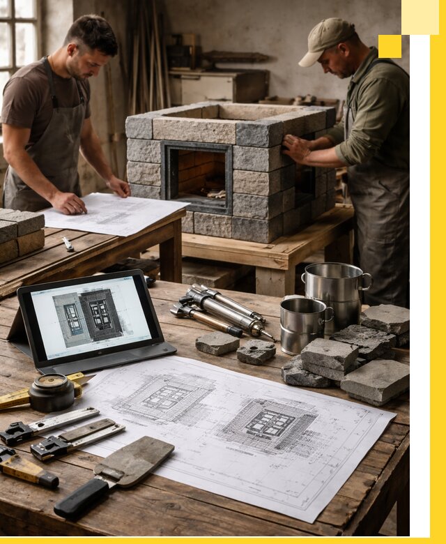 Разработка проектов печей с согласованием и монтажом в Алексине