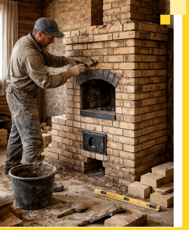 Кирпичные печи под ключ в Алексине: проектирование и кладка