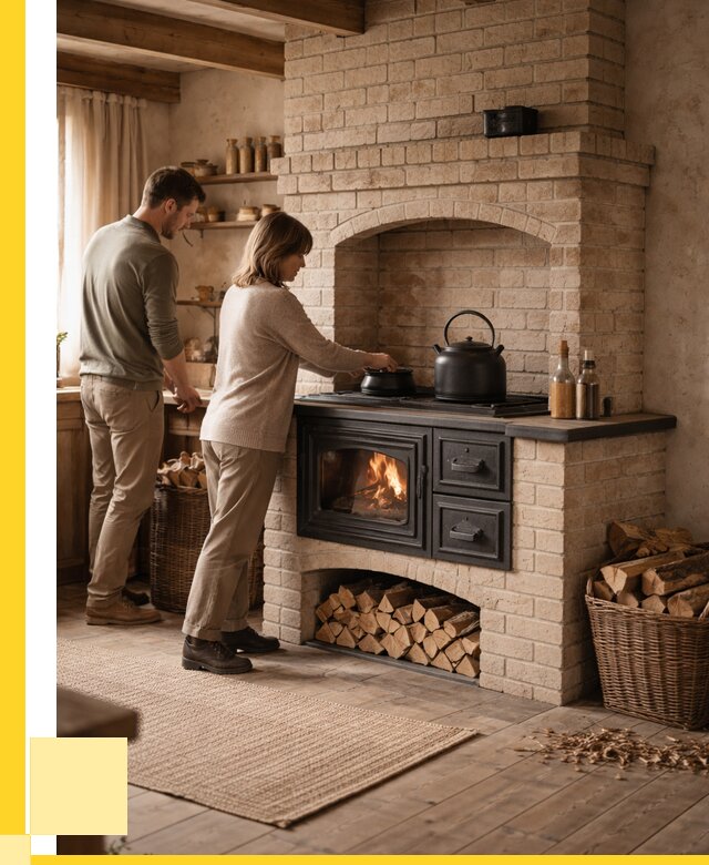 Печи с плитой в Алексине от 49446 р. | ЭриданЛкс — кирпичная печь