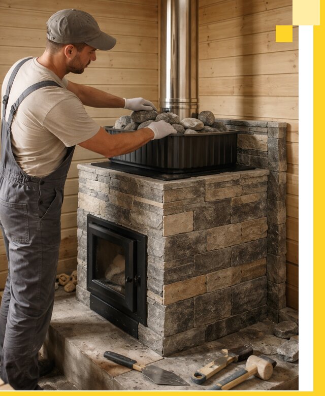 Печи для парной в Алексине, производство, монтаж и обслуживание