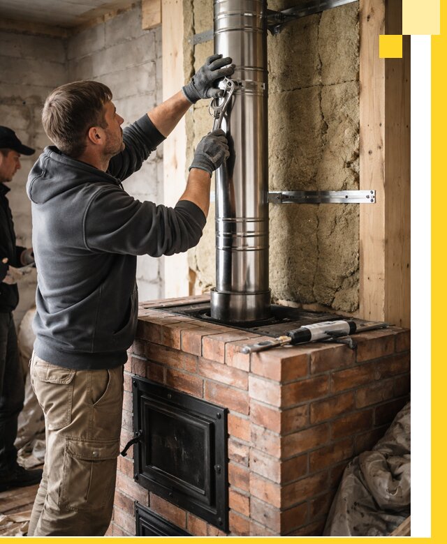Изготовление и монтаж печей и дымоходов под ключ в Алексине