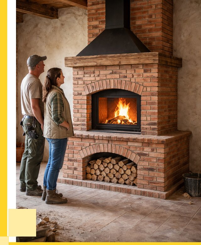 Печи камины из кирпича в Алексине от 131856 р. | ЭриданЛкс