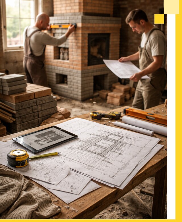 Проекты печей и каминов с индивидуальным дизайном в Алексине