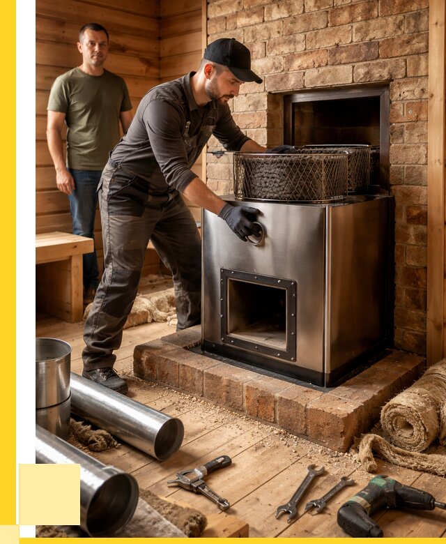 Монтаж банных печей под ключ в Алексине от 19778 р., ЭриданЛкс