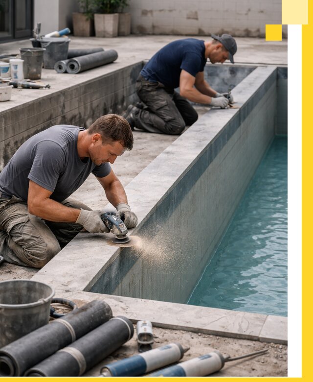 Профессиональный ремонт бассейнов под ключ в Алексине