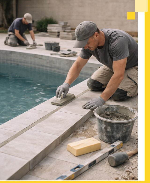 Отделка бассейнов в Алексине: декоративная отделка и гидроизоляция