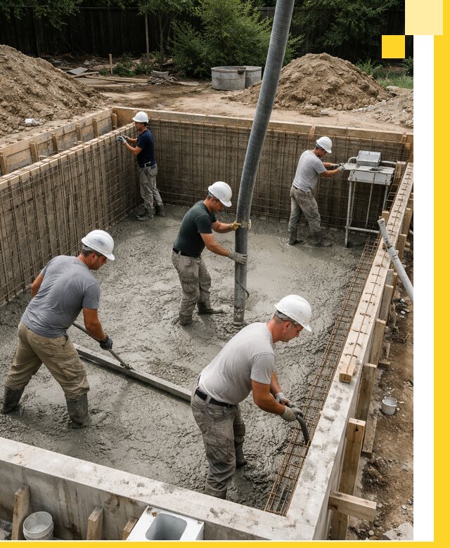 Строительство бетонных бассейнов под ключ в Алексине