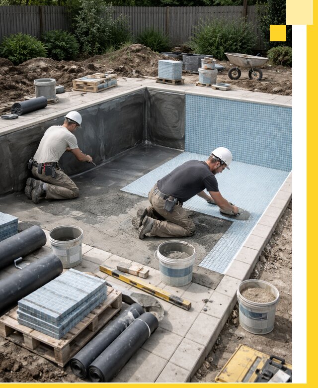 Проектирование и строительство стационарных бассейнов в Алексине