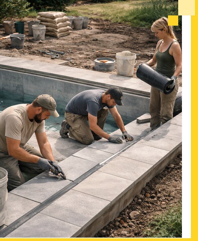 Строительство и монтаж уличных бассейнов под ключ в Алексине