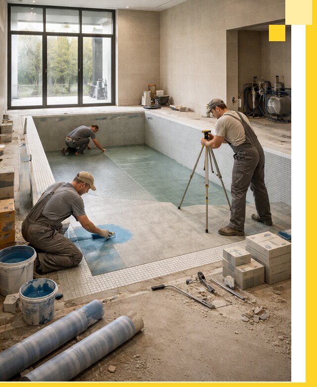 Проект и строительство закрытых бассейнов в Алексине под ключ