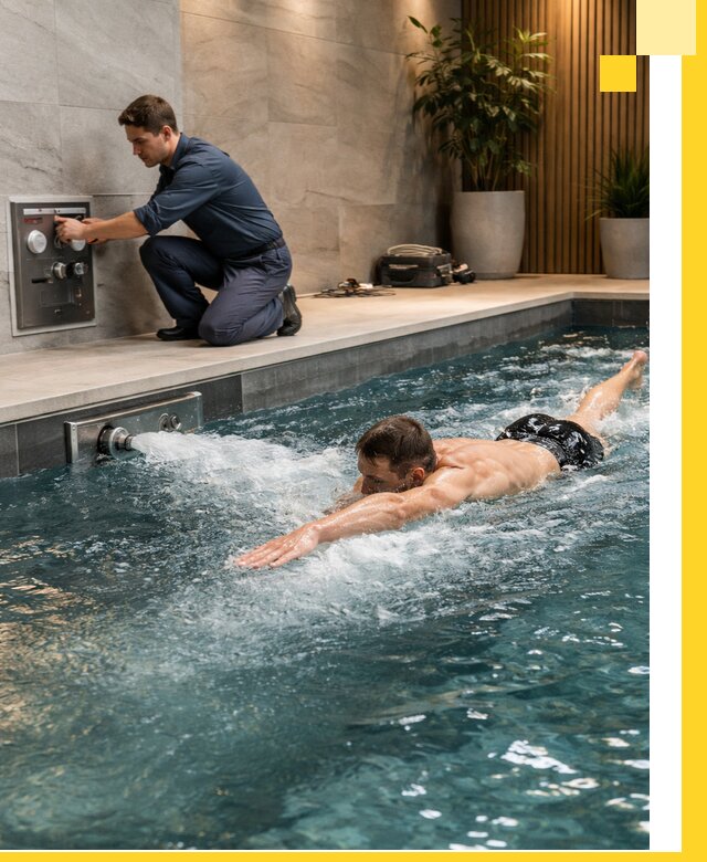 Проектирование и монтаж бассейнов с противотоком в Алексине