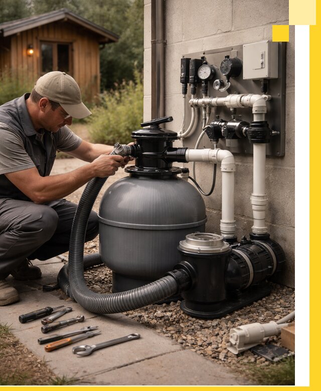 Продажа и монтаж фильтров и насосов для бассейнов в Алексине