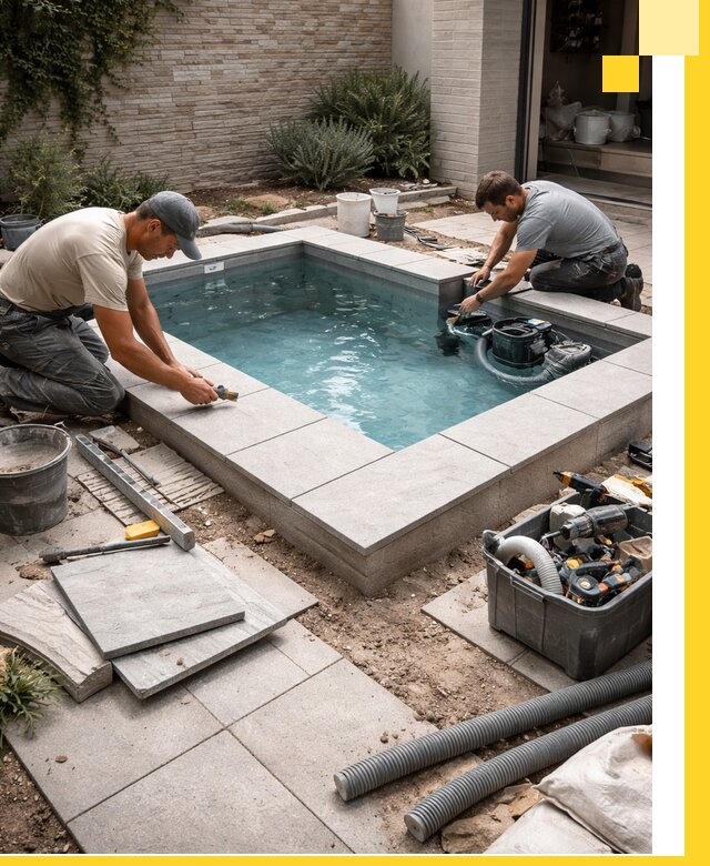 Мини бассейны под ключ в Алексине, дизайн и установка