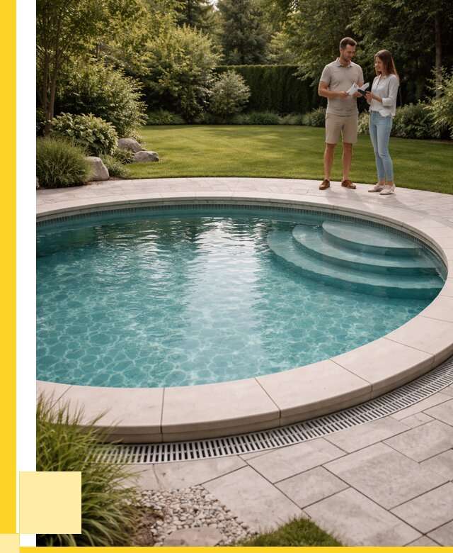 Круглые каркасные бассейны купить в Алексине от 274700 р. | ЭриданЛкс