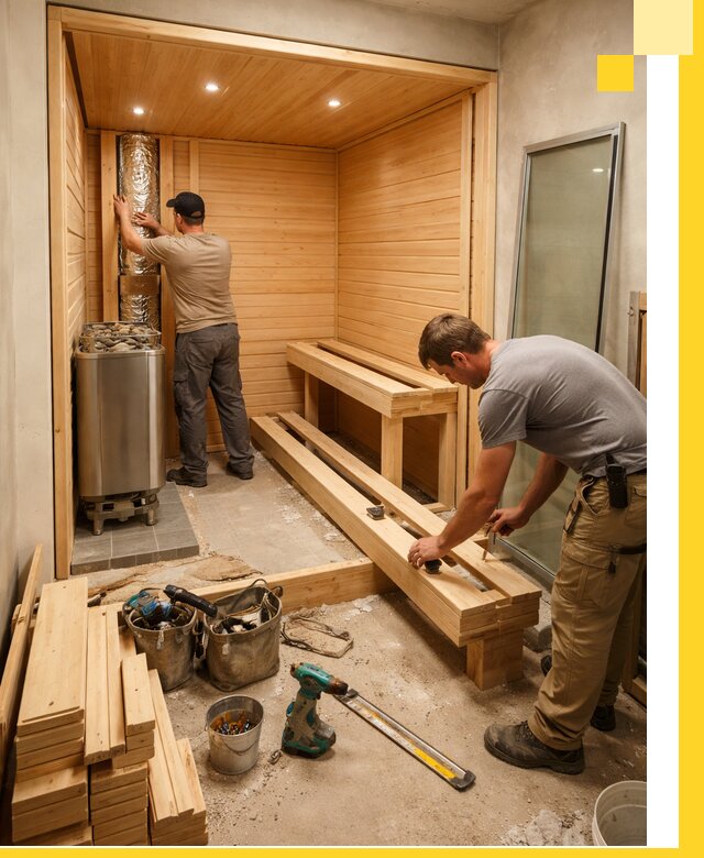 Проектирование и установка домашних саун под ключ в Алексине