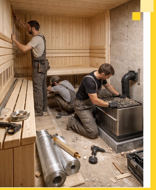 Индивидуальные сауны на заказ в Алексине под ключ, проект и монтаж