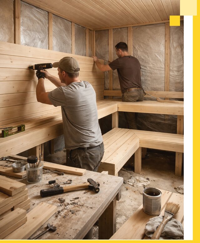 Профессиональная отделка бань и саун под ключ в Алексине