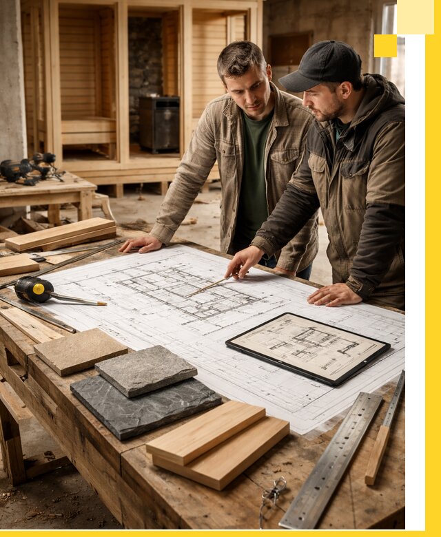 Проекты бань под ключ и планы строительства в Алексине