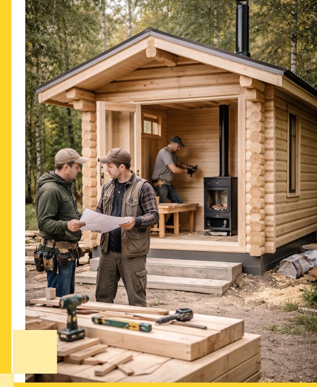 Монтаж бань под ключ в Алексине — от 219760 р. | ЭриданЛкс