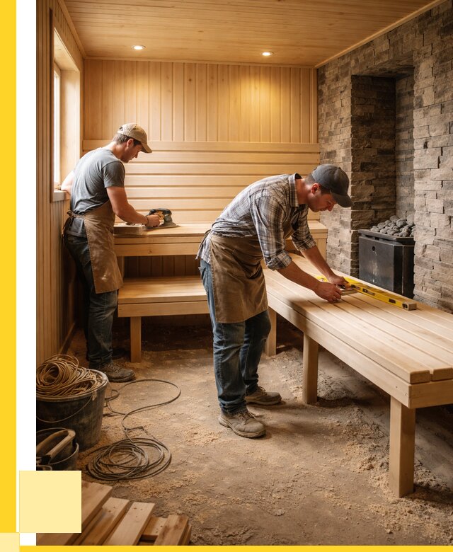 Отделка бани в Алексине: внутренняя отделка от 3296 р. | ЭриданЛкс