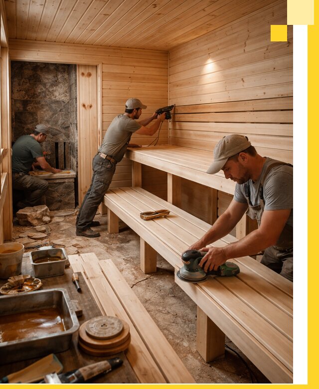 Профессиональная отделка бань в Алексине под ключ, с гарантией