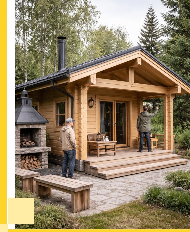 Деревянные бани под ключ в Алексине от 494460 р. | ЭриданЛкс