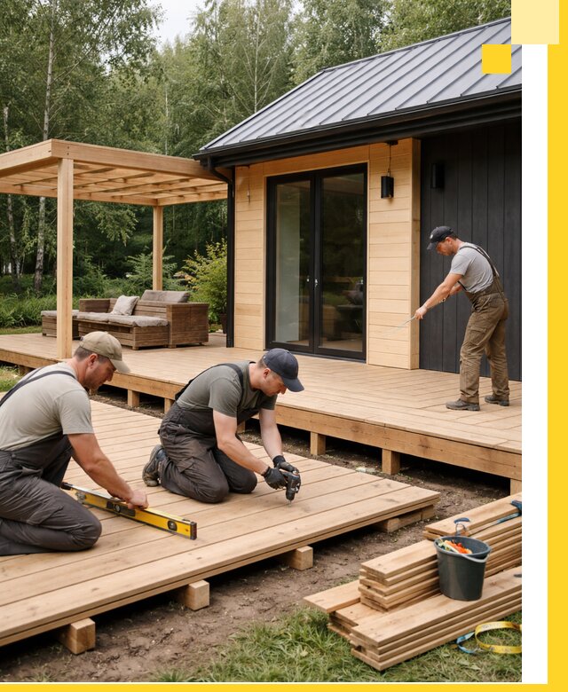 Строительство бань с террасой и бассейном под ключ в Алексине