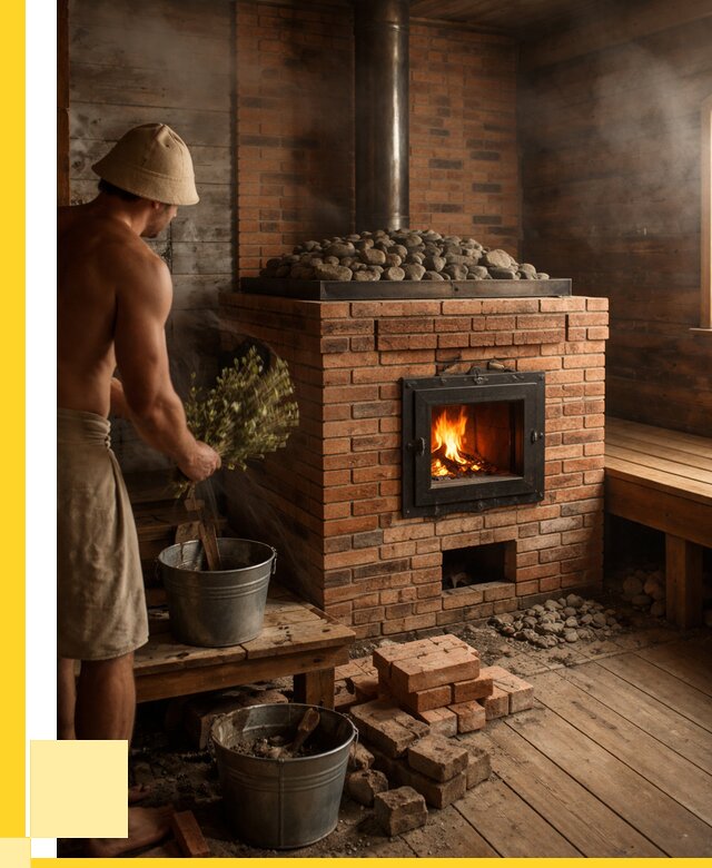 Кирпичные банные печи в Алексине от 98892 р. | ЭриданЛкс