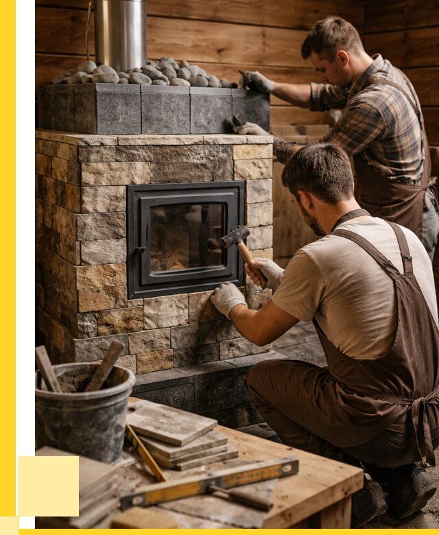 Облицовка банной печи в Алексине от 16482 р. | ЭриданЛкс