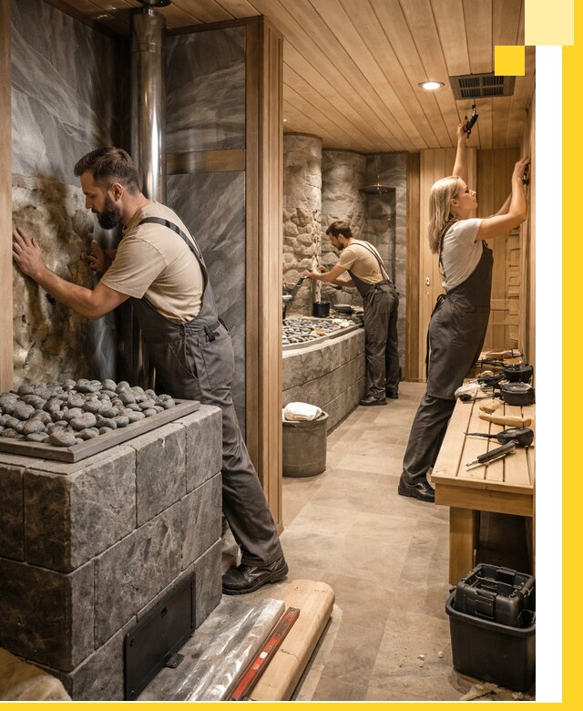 Строительство бань и SPA процедур в Алексине под ключ и отделкой