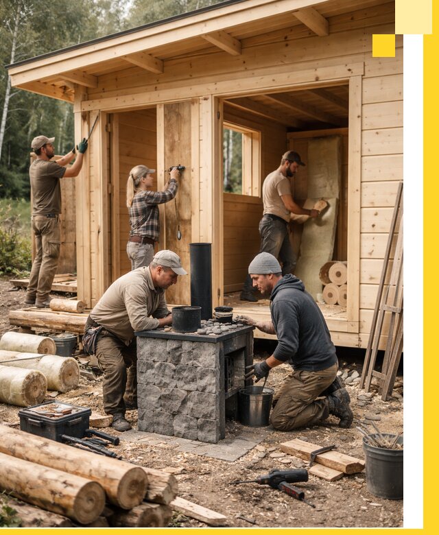 Купить баню под ключ в Алексине строительство монтаж отделка