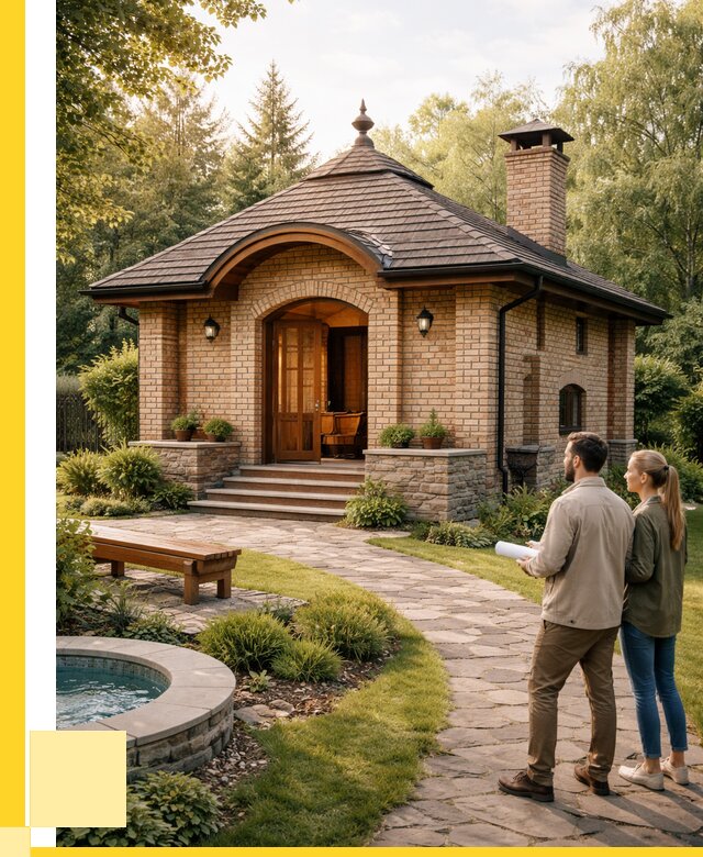 Проект кирпичной бани в Алексине от 32964 р. | ЭриданЛкс