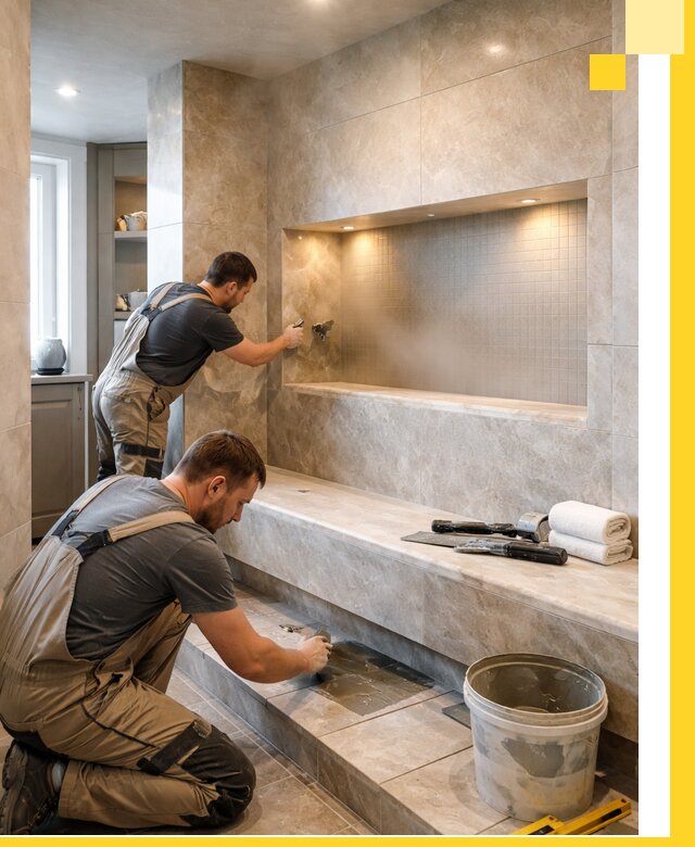 Профессиональное строительство хамама в квартире в Алексине