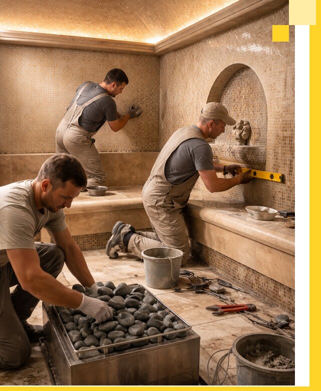 Проектирование и строительство хамама и сауны в Алексине