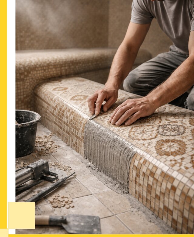 Плитка для хамама под ключ в Алексине от 3846 р. | ЭриданЛкс